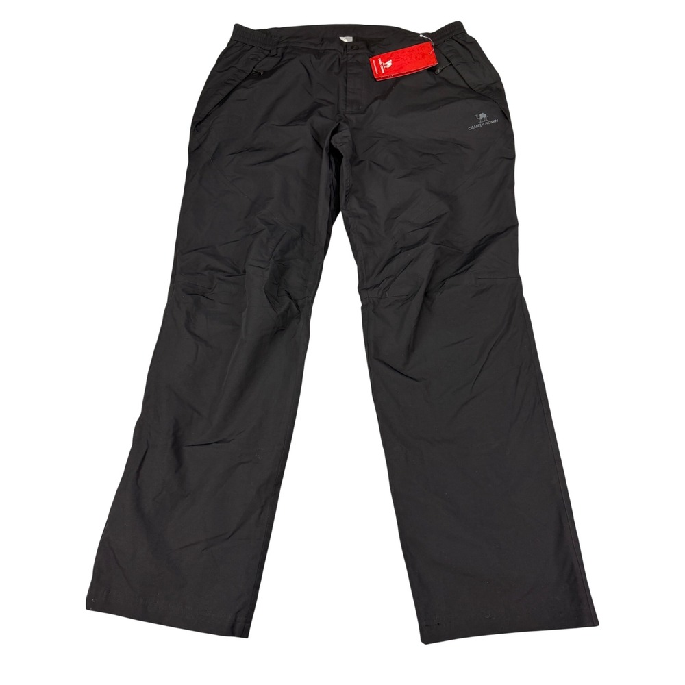 Camel Crown Womens Outdoor Hiking Pants Black Nylon Straight Leg Z9W114128 3XL